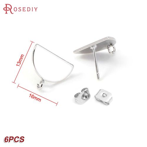 24k Or Couleur Laiton Rectangle Carré Triangle Boucles D'oreilles Broches Boucles D'oreilles Bijoux Fabrication Fournitures Bricolage Résultats Accessoires