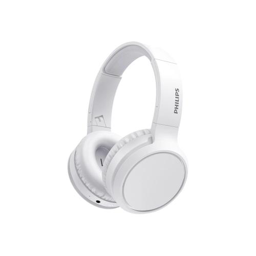 Philips TAH5205WT - Écouteurs avec micro - circum-aural - Bluetooth - sans fil - blanc