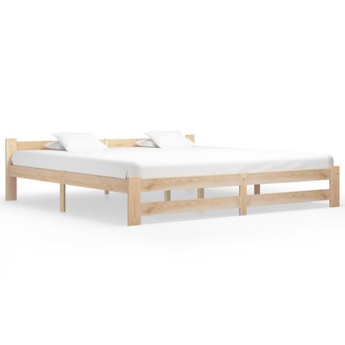 Vidaxl Cadre De Lit Sans Matelas Bois Massif De Pin 200x200 Cm