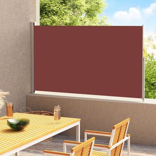 Vidaxl Auvent Latéral Rétractable De Patio 180x300 Cm Marron
