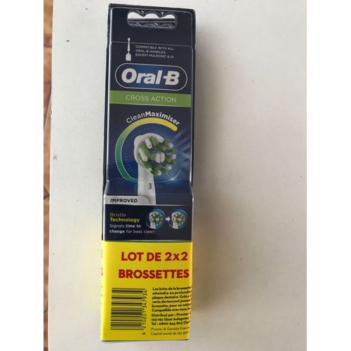 Brossette dentaire ORAL-B Cross Action 2x2 CleanMax