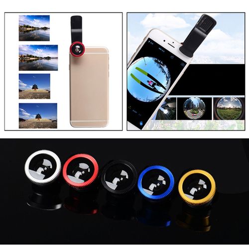 Bleu prasku 3 dans 1 Mobile Téléphone Lentille Clip-on Fish Eye 180 Degrés Grand Angle Lentille 10X Macro Lentille Ensemble pour iPhone Accessoires 