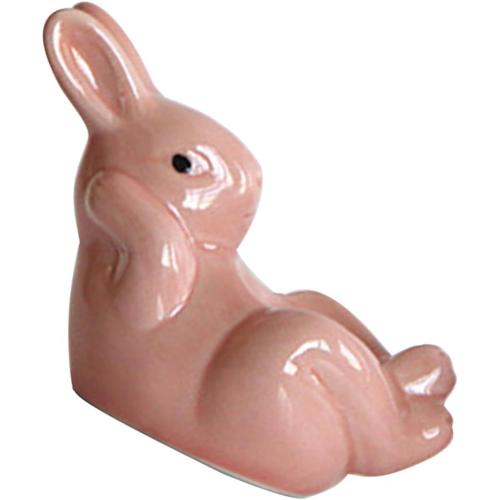 Rose Rose Générique Coquetier Lapin En Céramique Coquetier De Paques Bougeoir Chauffe-Plat Lapin Support À Oeufs Pour Laffichage