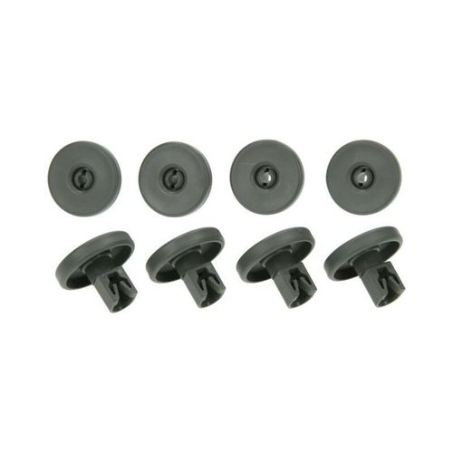 kit 8 roulettes panier infèrieur gris Lave-vaisselle (50286965004 ELECTROLUX FAURE AEG ARTHUR MARTIN ELECTROLUX ZANUSSI IKEA)