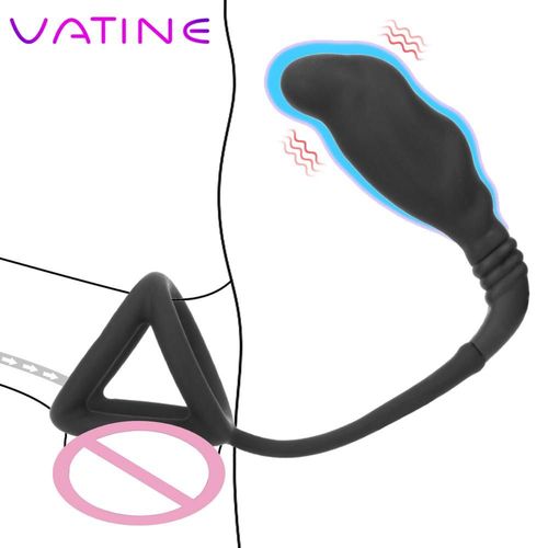 Anneau De Pénis À 7 Modes Pour Homme, Retarde L'éjaculation, Sex Shop, Vibreur, Masseur De Prostate, Jouets Sexuels