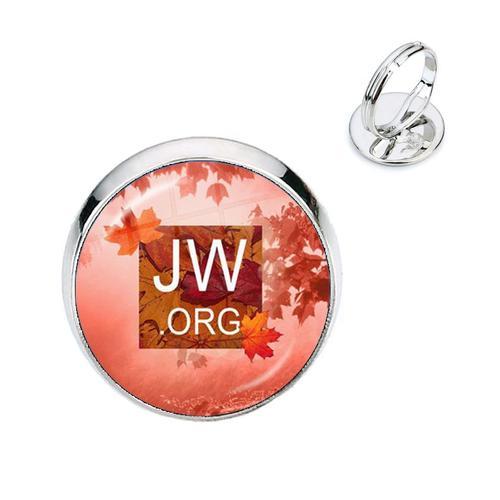 Jw.Org-Bagues Ajustables Avec Cabochon En Verre De 16mm, Bijoux Pour Enfant, Image D'art Nissan, Cadeau De Catholicisme