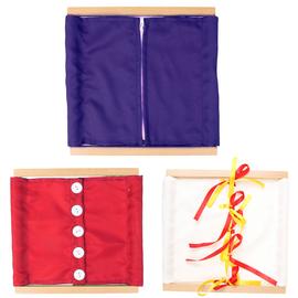 Jeux Educatif Enfant Bébé Montessori Jouet-Plaque de Zip de Vêtements 