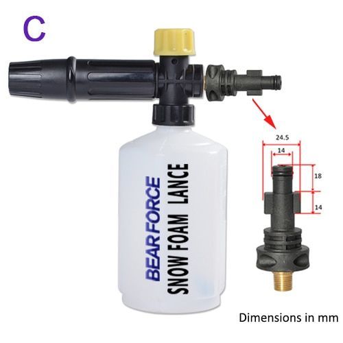 Gold Générateur De Mousse Pour Karcher Kranzle Interskol Elitech Huter Gerni Stihl, Pistolet À Mousse Pour Lavage De Voiture À Haute Pression