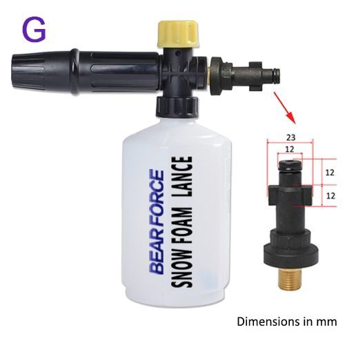 White Générateur De Mousse Pour Karcher Kranzle Interskol Elitech Huter Gerni Stihl, Pistolet À Mousse Pour Lavage De Voiture À Haute Pression