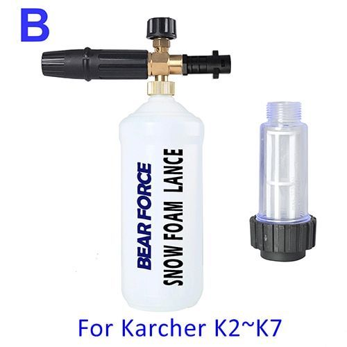 Brown Mousse Buse Haute Pression Savon Mousse Mousse Canon Neige Mousse Lance Voiture Mousse Lavage Pour Tornado Karcher K Nettoyeur Haute Pression Voiture Laveuse