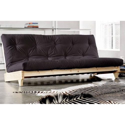 Banquette Convertible Fresh Pin Coloris Gris Foncé Couchage 140*200 Cm.