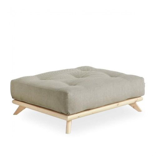 Pouf Design Senza Pin Naturel Coloris Lin