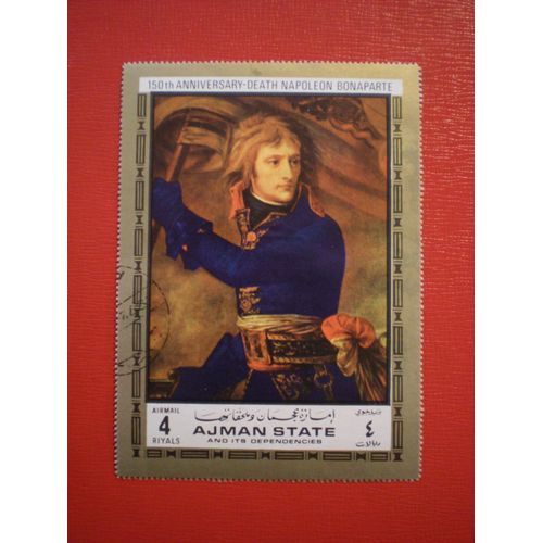 150ème Anniversaire De La Mort De Napoléon Bonaparte - Timbre Format Géant - Tableau - Ajman