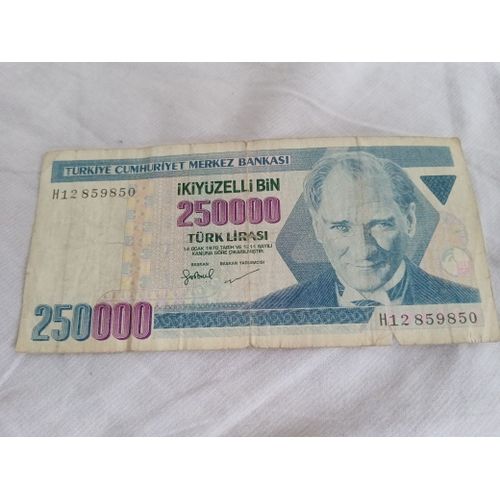 Billet 250000 Livres Turquie 1970