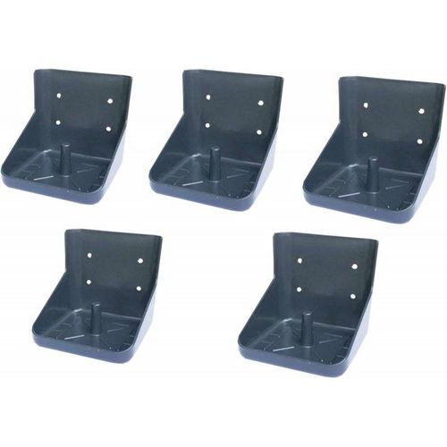 5 X Support En Plastique Pour Pierres À Lécher Forme Carrée Pour Montage Mural, 24x22x22 Cm
