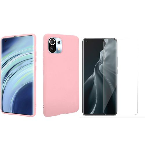 Coque Silicone Rose + Verre Trempe Pour Xiaomi Mi 11 Little Boutik®