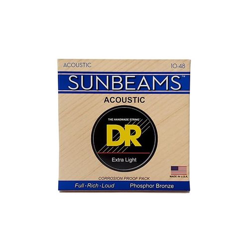 Dr Rca-10 - Sunbeam - Phosphor Bronze, Jeu Guitare Acoustique, Extra Light 10-48