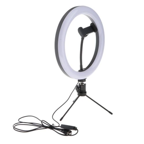 LED Lumière Anneau avec Trépied, Lampe Annulaire Réglable, Ring Light avec 120 Perles LED pour Smartphone/Photo/Youtube/Maquillage UNE