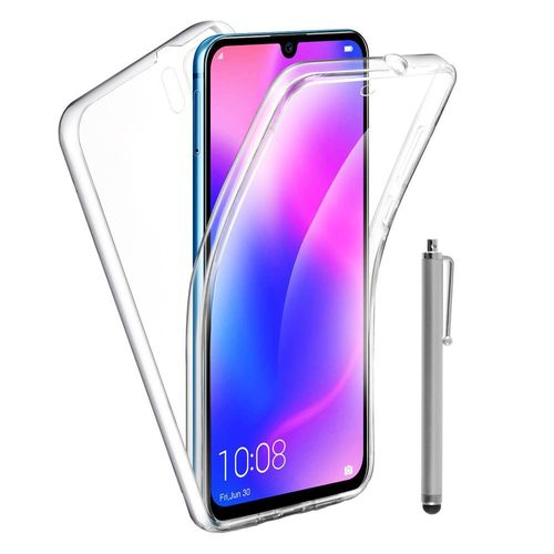 Coque Avant Et Arrière Silicone Pour Huawei P30 Pro New Edition/ P30 Pro 2020 6.47" 360° Protection Intégrale - Transparent + Mini Stylet
