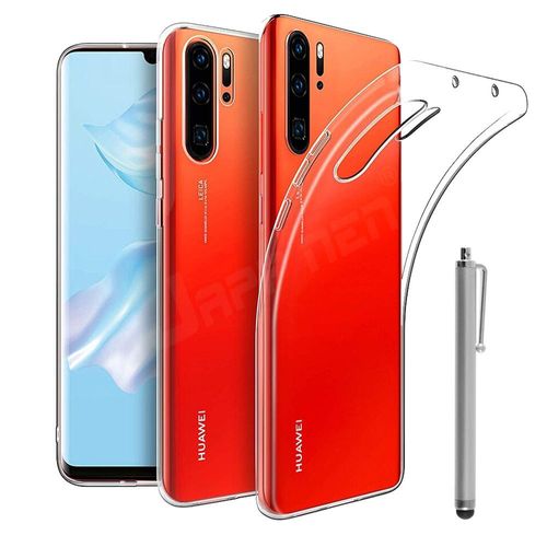 Coque Silicone Pour Huawei P30 Pro New Edition/ P30 Pro 2020 6.47" Gel Ultraslim Et Ajustement Parfait - Transparent + Stylet