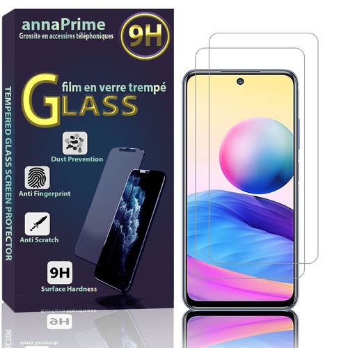 Lot / Pack De 2 Films Verre Trempé Pour Xiaomi Redmi Note 10 5g 6.5" Protection D'écran