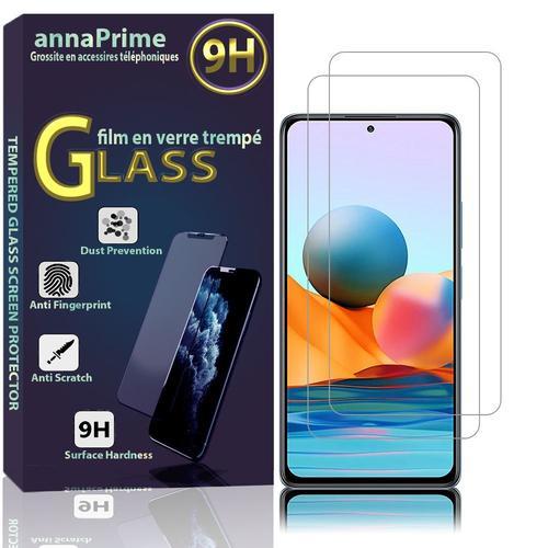 Lot / Pack De 2 Films Verre Trempé Pour Xiaomi Redmi Note 10 Pro 6.67" Protection D'écran