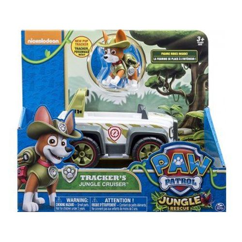 Pat Patrouille : Chien Tracker Avec Sa Voiture Jeep / 4x4 - Figurine Et Vehicule - Nouveaute Paw Patrol