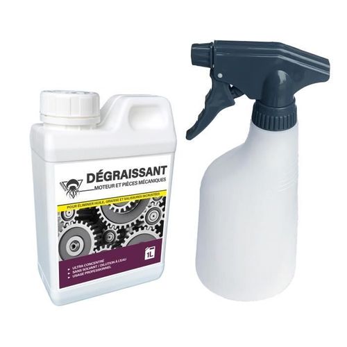 Méduze - Nettoyant Moteur Et Pièces Mécaniques 1l + Pulvérisateur