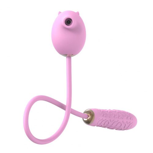 Oeuf Vibrant Double Tête, Chargement Usb Étanche, En Silicone, Stimulateur De Clitoris, Ventouse De Masturbation, Produit Pour Adulte