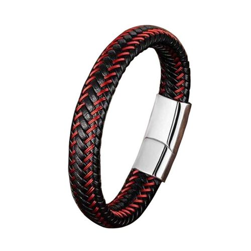 Bracelet En Cuir Tressé Pour Hommes, Qualité Supérieure, Corde Tressée, Chaîne Fine, Bijoux En Cuir, Cadeau, Premier Choix