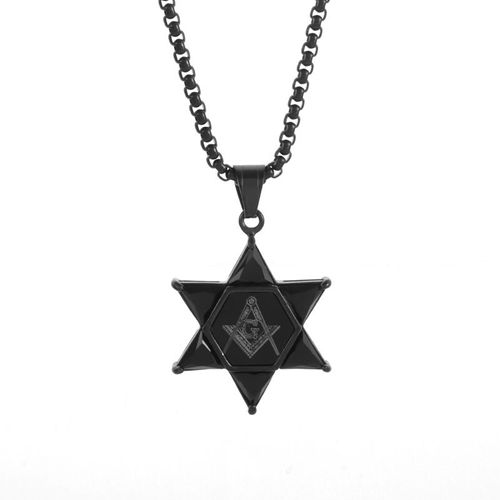 Collier Avec Pendentif À Breloque Pour Homme, Style Religieux, Logo De La Franc-Maçonnerie, À La Mode