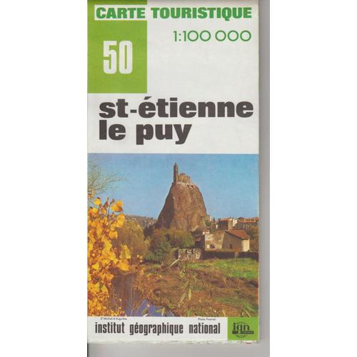 Carte Ign 1:100 000 St-Étienne Le Puy 50