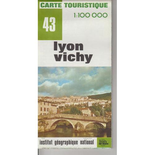 Carte Ign 1:100 000 Lyon Vichy 43