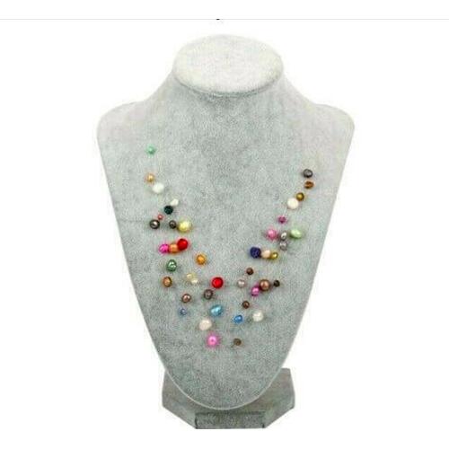 Collier Perles De Culture Multicolores Naturelles