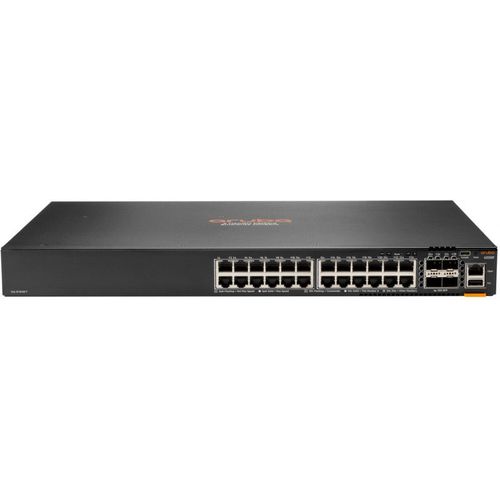 HPE Aruba 6200F 24G 4SFP+ Switch - Commutateur - C3 - Géré - 24 x 10/100/1000 + 4 x 1 Gigabit / 10 Gigabit SFP+ - Montable sur rack