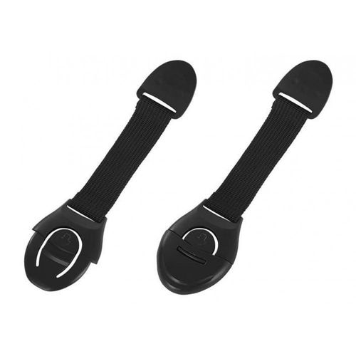 2x Bloqueur Porte Noir Armoire Tiroir Sécurité Enfant Bloque Portes Bb Universel