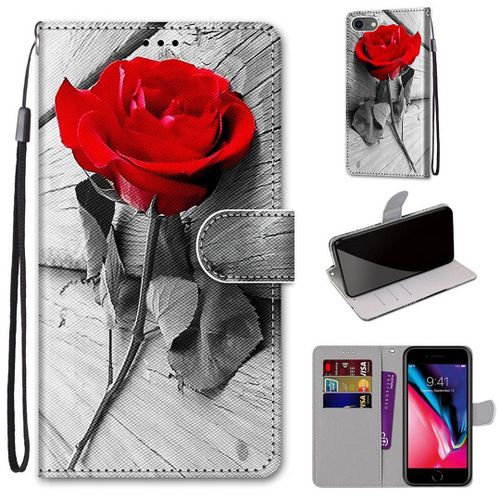 Apple Iphone 7 8 Se 2020 Coque, Saturcase Beau Pu Cuir Magnétique Flip Portefeuille Support Porte-Carte Dragonne Protecteur Coque Housse Étui Pour Apple Iphone 7 8 Se 2020 (Dh-10)