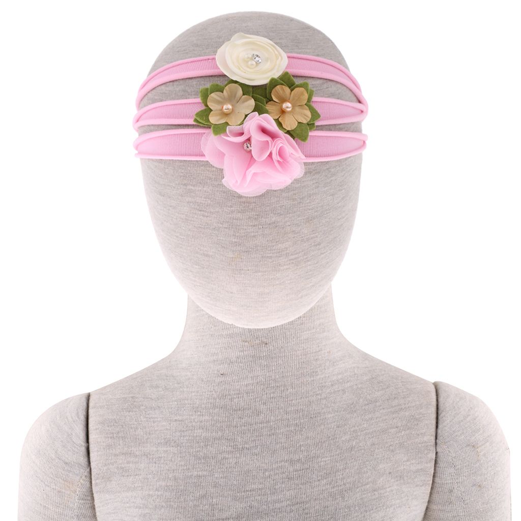 3x Bebe Fille Elastique Bandeau Enfant Bandeau Fleur Nouveau Ne Enfants Rose Rakuten