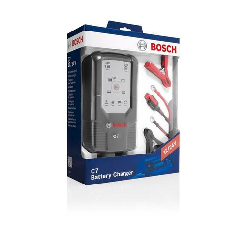 Bosch C7 Chargeur De Batterie Automatique 12-24 V / 7 A