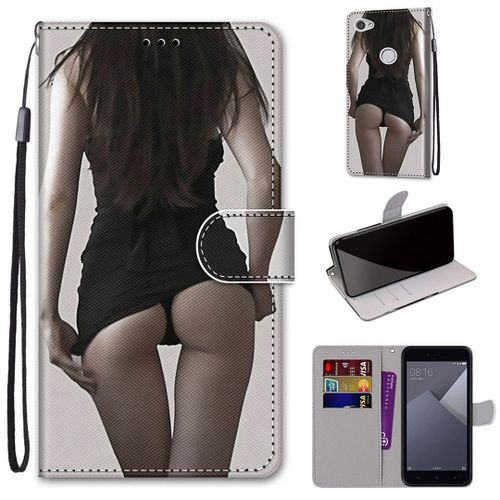 Xiaomi Redmi Note 5a Coque, Saturcase Beau Pu Cuir Magnétique Flip Portefeuille Support Porte-Carte Dragonne Protecteur Coque Housse Étui Pour Xiaomi Redmi Note 5a (Dh-1)