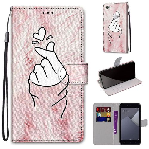 Xiaomi Redmi Note 5a Coque, Saturcase Beau Pu Cuir Magnétique Flip Portefeuille Support Porte-Carte Dragonne Protecteur Coque Housse Étui Pour Xiaomi Redmi Note 5a (Dh-12)