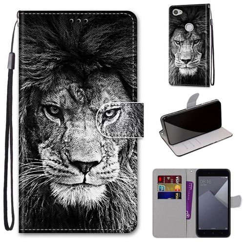 Xiaomi Redmi Note 5a Coque, Saturcase Beau Pu Cuir Magnétique Flip Portefeuille Support Porte-Carte Dragonne Protecteur Coque Housse Étui Pour Xiaomi Redmi Note 5a (Dh-13)