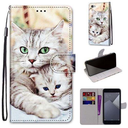 Xiaomi Redmi Note 5a Coque, Saturcase Beau Pu Cuir Magnétique Flip Portefeuille Support Porte-Carte Dragonne Protecteur Coque Housse Étui Pour Xiaomi Redmi Note 5a (Dh-11)
