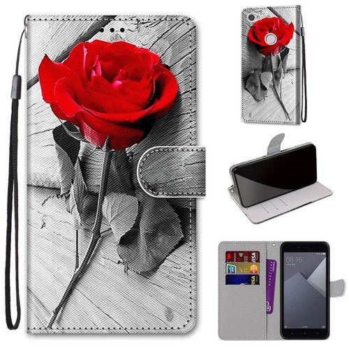 Xiaomi Redmi Note 5a Coque, Saturcase Beau Pu Cuir Magnétique Flip Portefeuille Support Porte-Carte Dragonne Protecteur Coque Housse Étui Pour Xiaomi Redmi Note 5a (Dh-10)