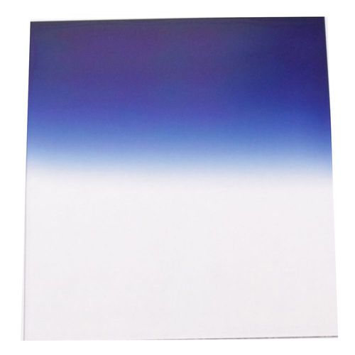 Filtre photo carré pour porte-filtres cokin 84x95mm bleu-graduel