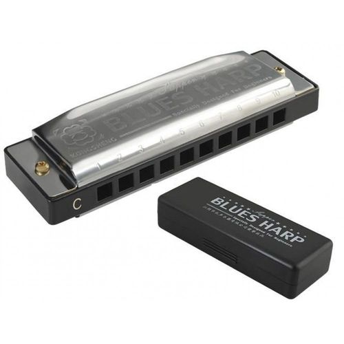 Harmonica En Métal 10 Trous En Do Majeur + Étui De Rangement