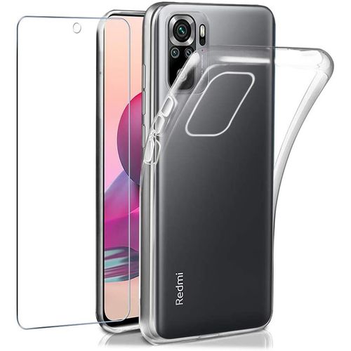 Protection Intégrale 360 Degres Xiaomi Redmi Note 10 4g : Coque Gel De Protection En Tpu Invisible Arrière Transparente Et Protection Écran Classique Xiaomi Redmi Note 10 4g - Accessoires Pochette Case