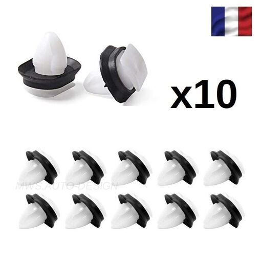 Lot De 10 Clips De Fixation Pour Panneaux De Porte - Compatible Fiat Ducato, Doblo... (garniture Intérieure)