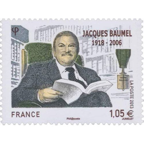 Timbre Jacques Baumel - 1918-2006 À 1,05 Euros