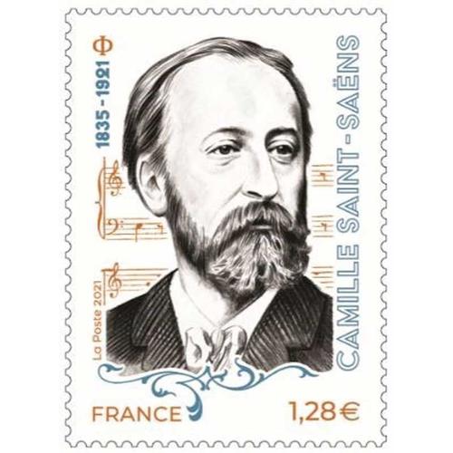 Timbre Camille Saint-Saëns - 1835-1921 - 1,28 Euros